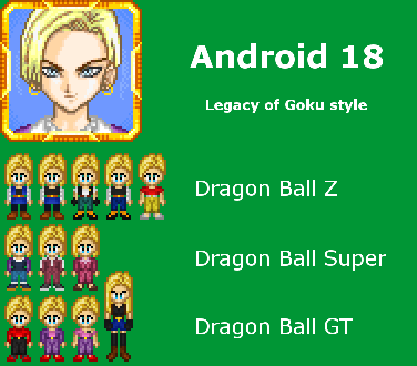 Dragon ball z the legacy of goku sprites game